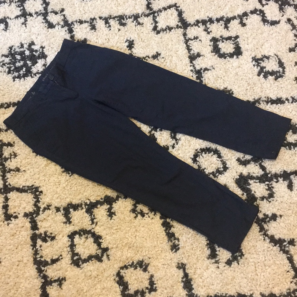 Gap Blue Khakis Straight Cropped, Size 0P